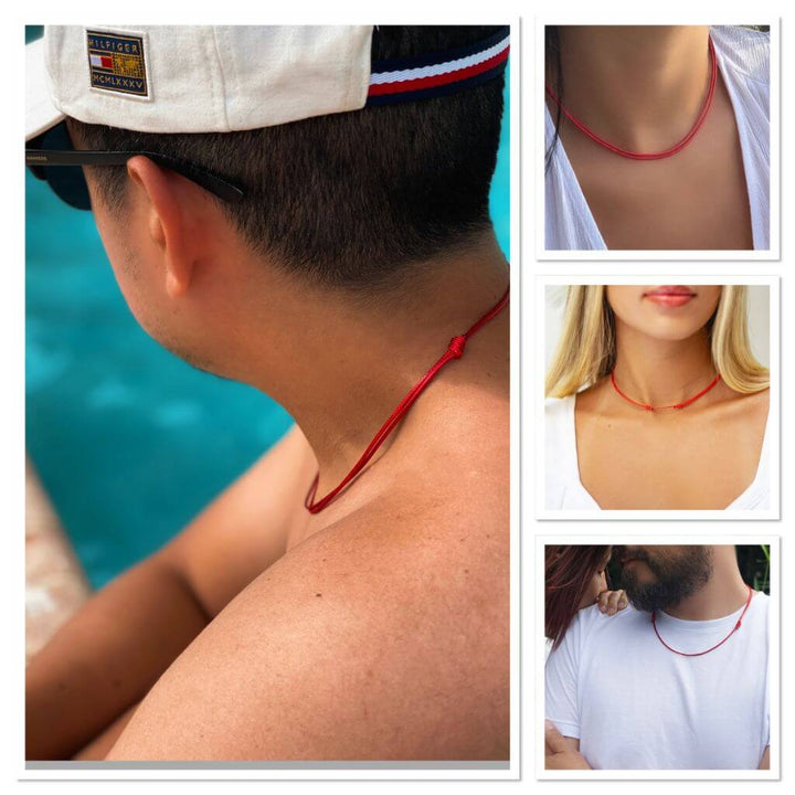 FAUX LEATHER ADJUSTABLE CHOKER-Luck Strings