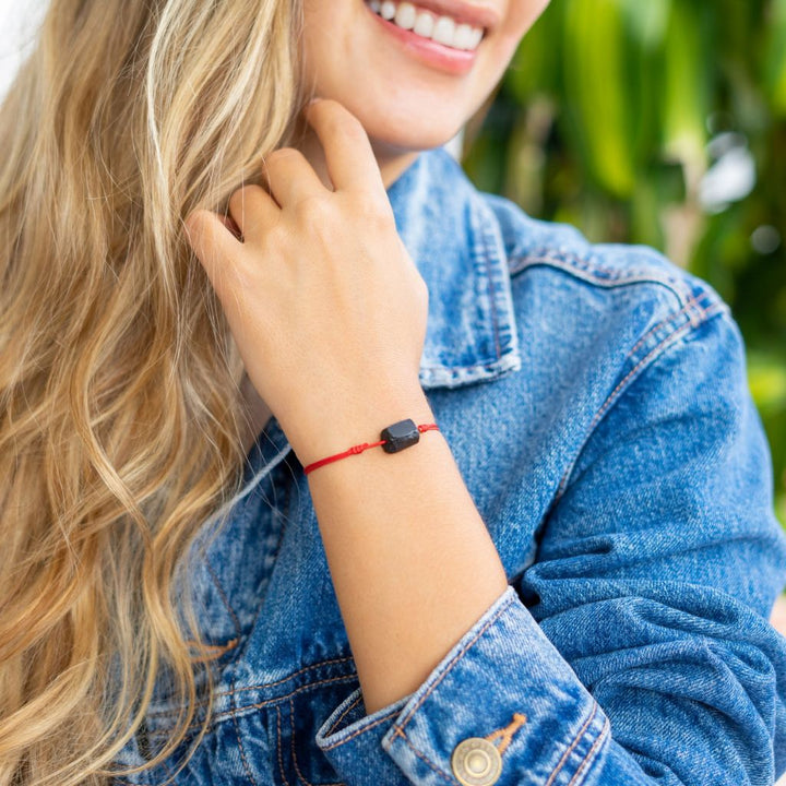 BLACK TOURMALINE PROTECTION BRACELET-Luck Strings