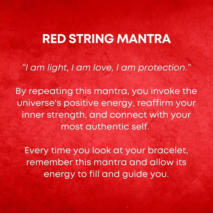 Red String Blessing Bracelet - Symbol of Protection, Love, and Blessings