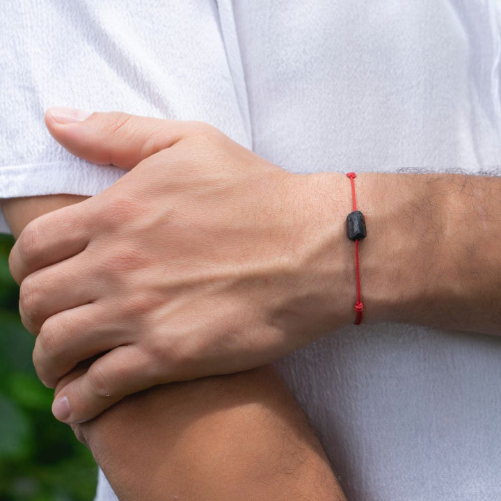 BLACK TOURMALINE PROTECTION BRACELET-Luck Strings