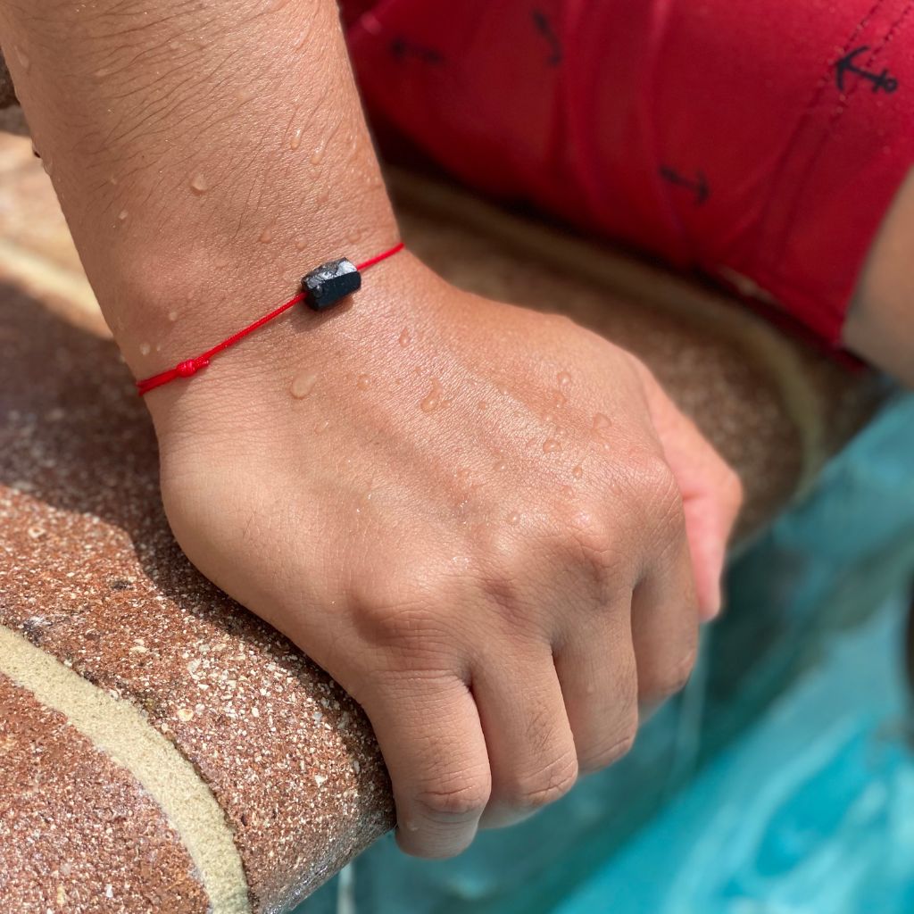 BLACK TOURMALINE PROTECTION BRACELET-Luck Strings