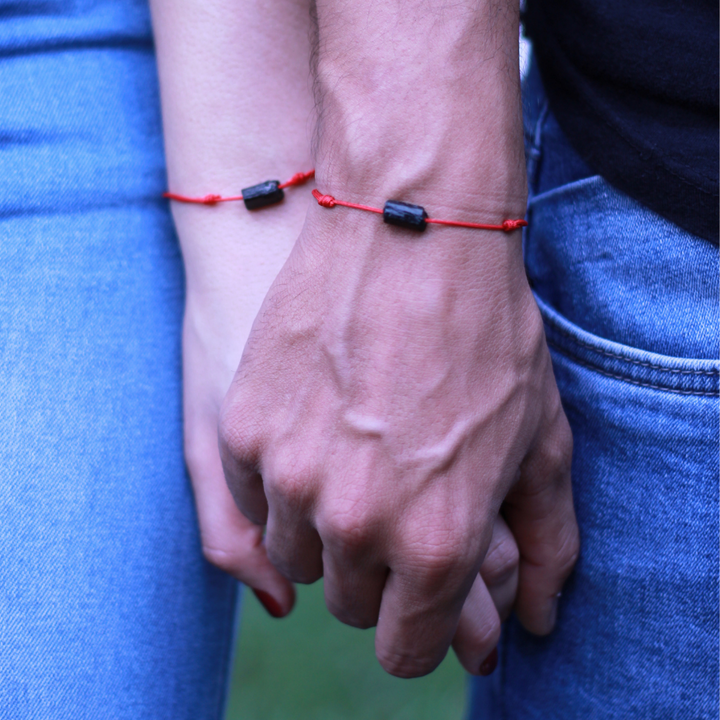 BLACK TOURMALINE PROTECTION BRACELET-Luck Strings