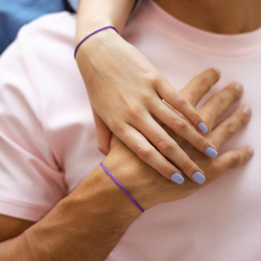 PURPLE CORD BRACELET-Luck Strings