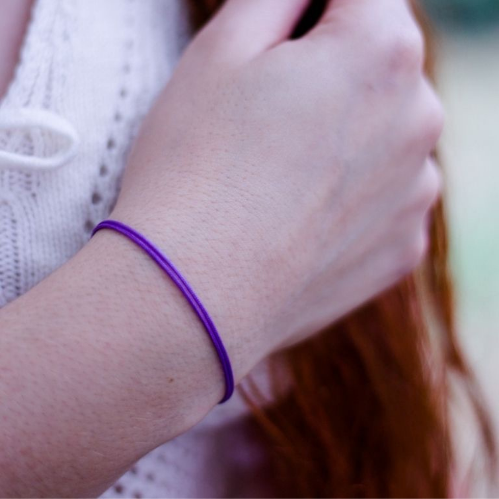 PURPLE CORD BRACELET-Luck Strings