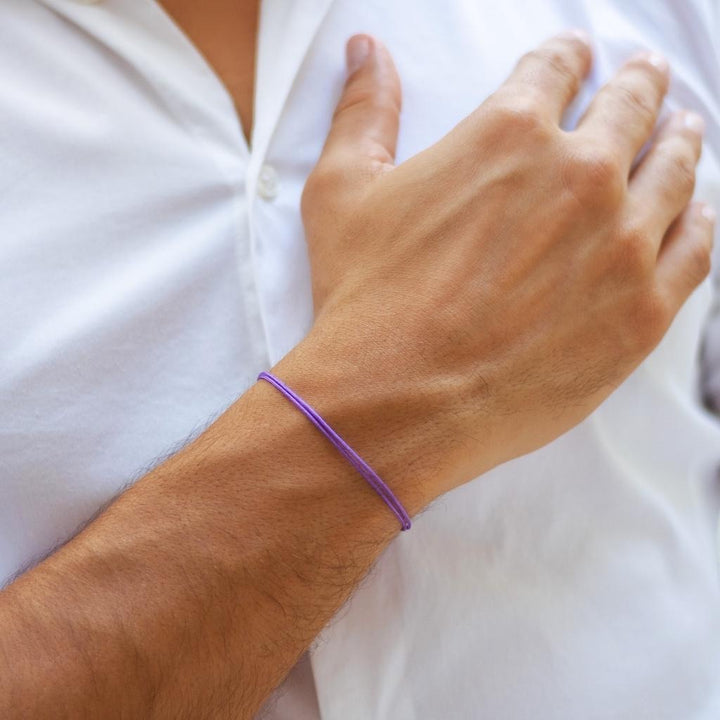 PURPLE CORD BRACELET-Luck Strings