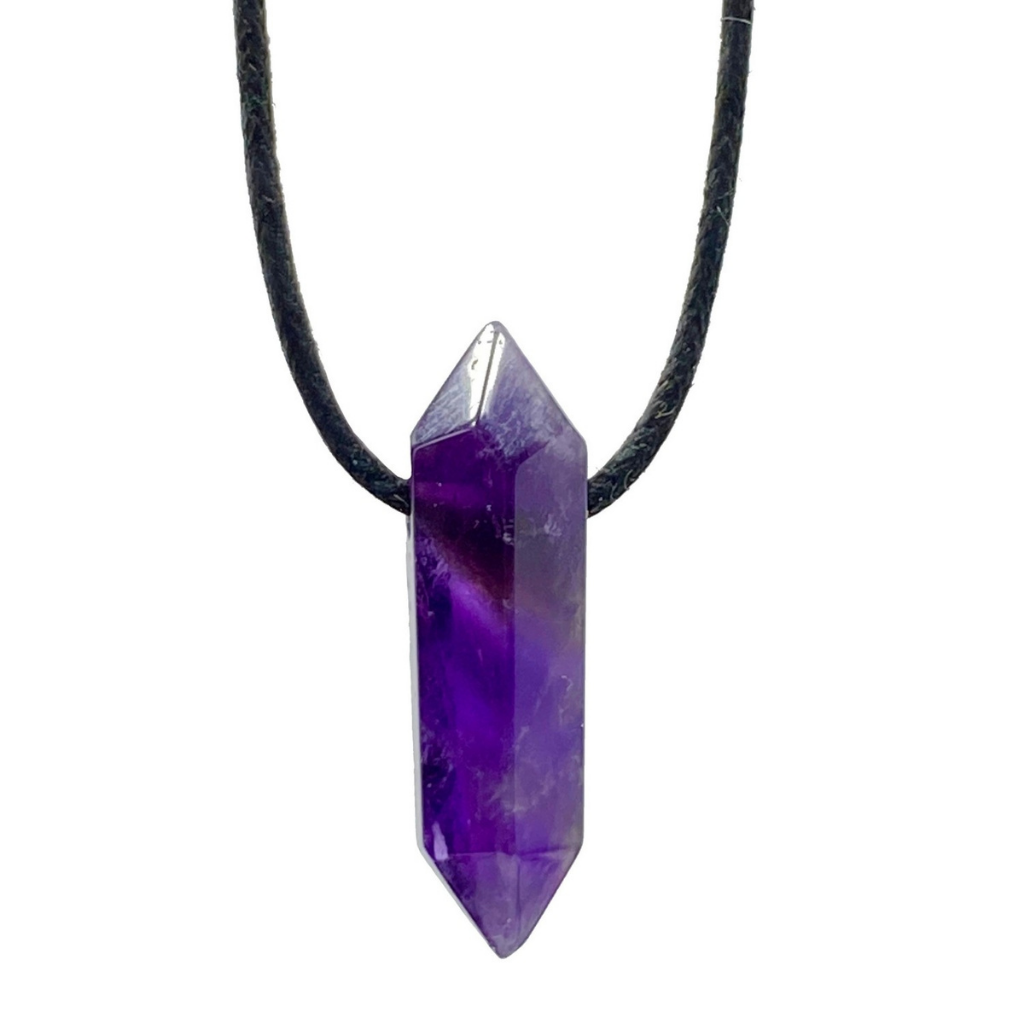 Mens gold amethyst necklace deals