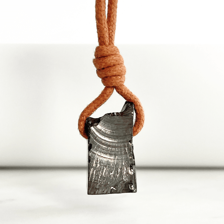 Elite Shungite OOAK Gemstone Pendant Necklace - A symbol of purification and protection by Luck Strings.