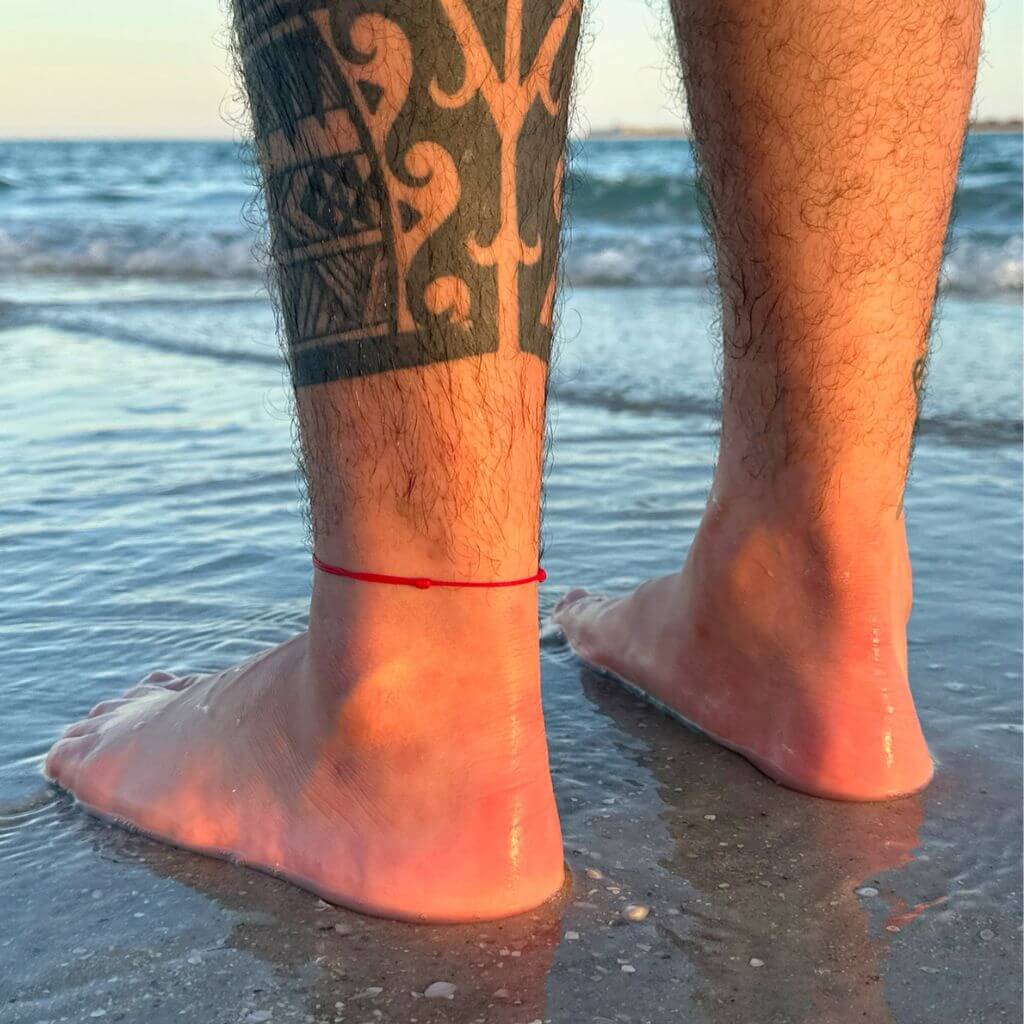 red anklet bracelet - luck strings