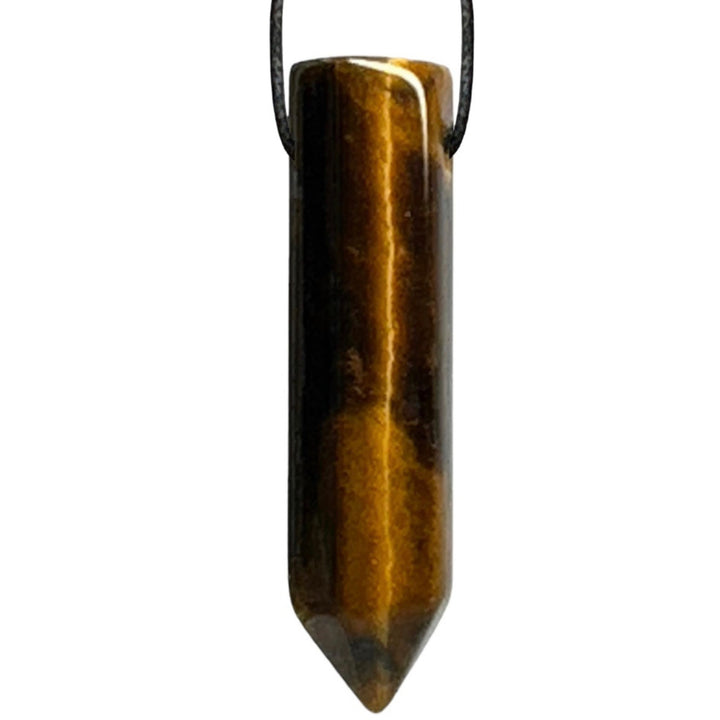 Tiger Eye Bullet Necklace