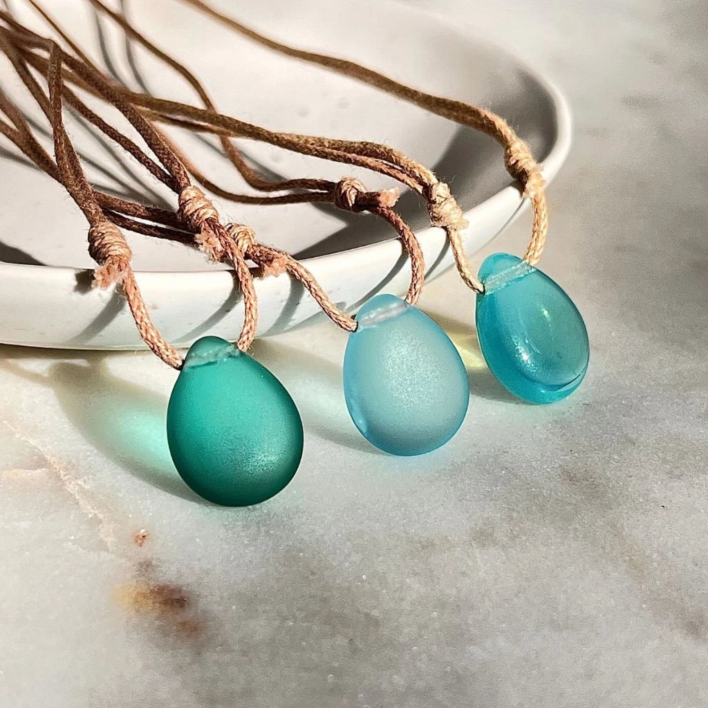 Czech Glass Teardrop Choker Necklace