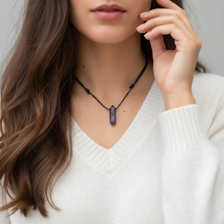Amethyst Point Adjustable Necklace