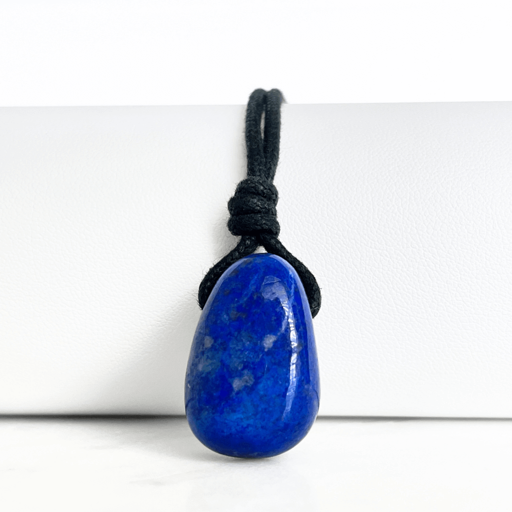 Blue Lapis Lazuli OOAK Gemstone Pendant - Celestial Harmony by Luck Strings.