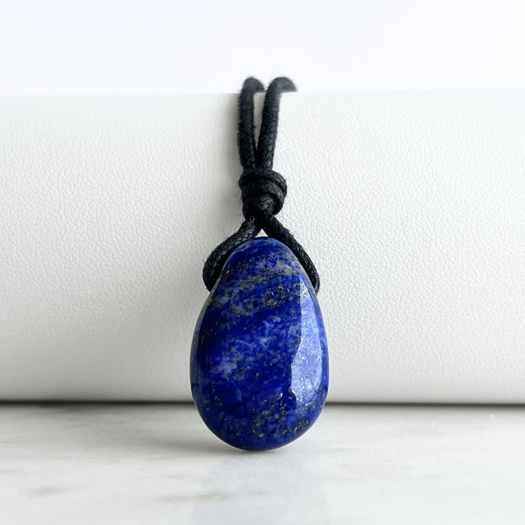 Lapis Lazuli OOAK Gemstone Pendant - Calm and Clarity by Luck Strings.