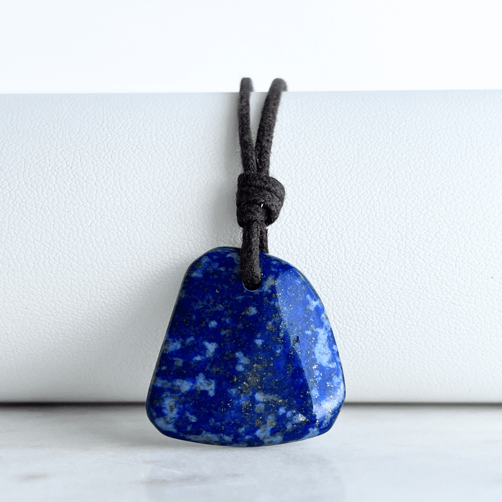 Lapis Lazuli OOAK Gemstone Pendant - Wisdom and Clarity by Luck Strings.