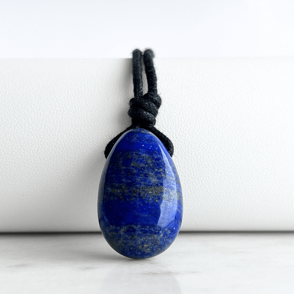 Lapis Lazuli Drop Pendant - Ethereal Beauty by Luck Strings.