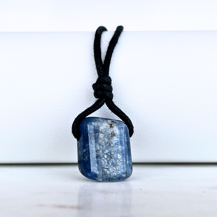 A one-of-a-kind Natural Kyanite pendant showcasing its unique beauty and elegance.