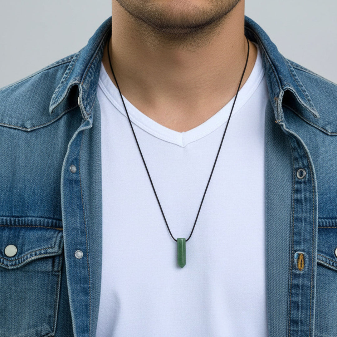 Green Aventurine Bullet Necklace