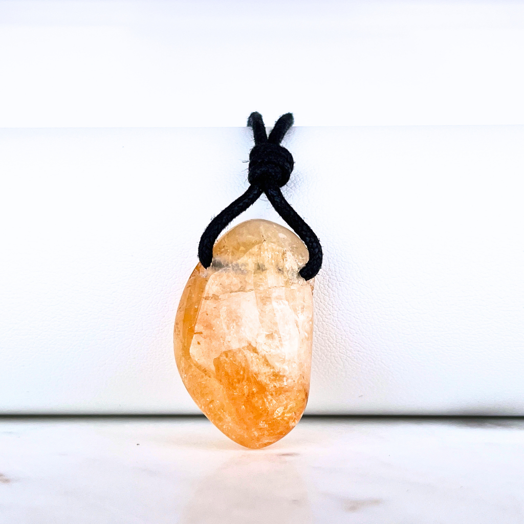 Handcrafted Citrine Nugget Gemstone Pendant - Unique Natural Beauty