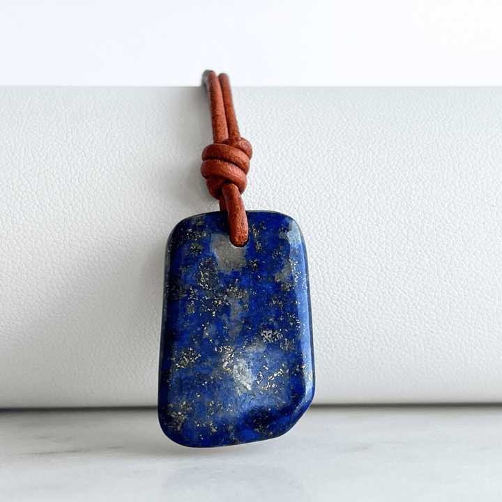 Lapis Lazuli OOAK Gemstone Pendant - Spiritual Insight by Luck Strings.