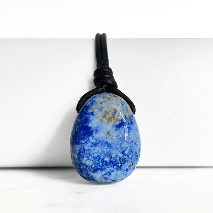 Blue Lapis Lazuli OOAK Gemstone Pendant - Night Sky Serenity by Luck Strings.