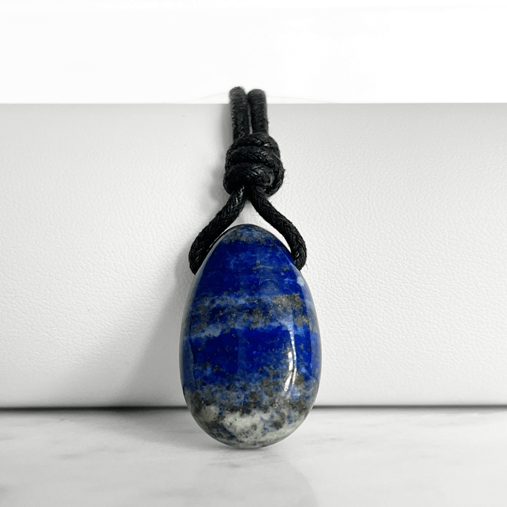 Blue Lapis Lazuli OOAK Gemstone Pendant - Cosmic Splendor by Luck Strings.