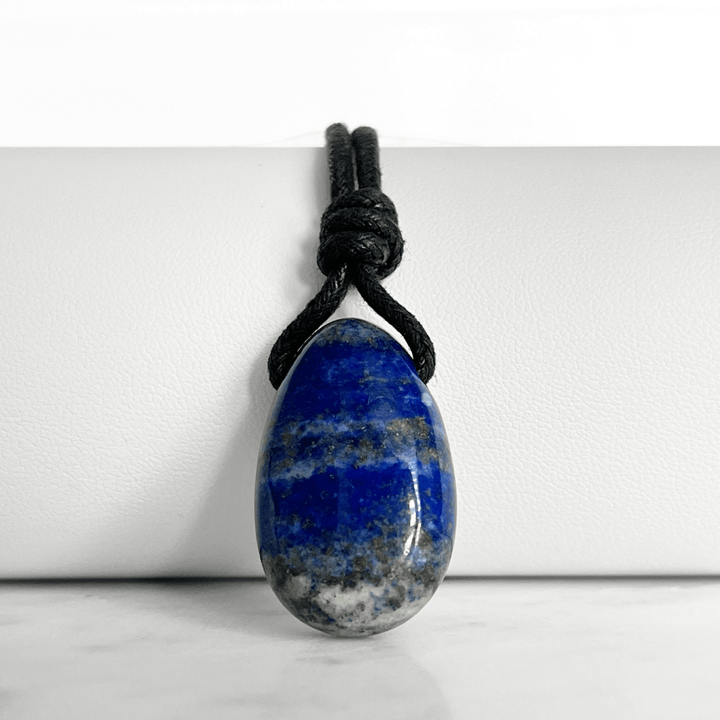 Blue Lapis Lazuli OOAK Gemstone Pendant - Cosmic Splendor by Luck Strings.