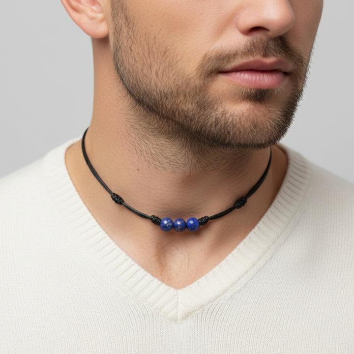 Lapis Lazuli Beaded Choker