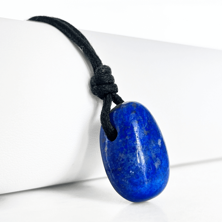Blue Lapis Lazuli OOAK Gemstone Pendant - Celestial Harmony by Luck Strings.