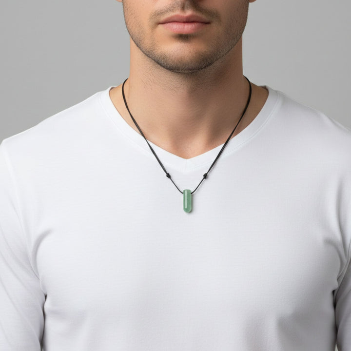 Green Aventurine Bullet Necklace