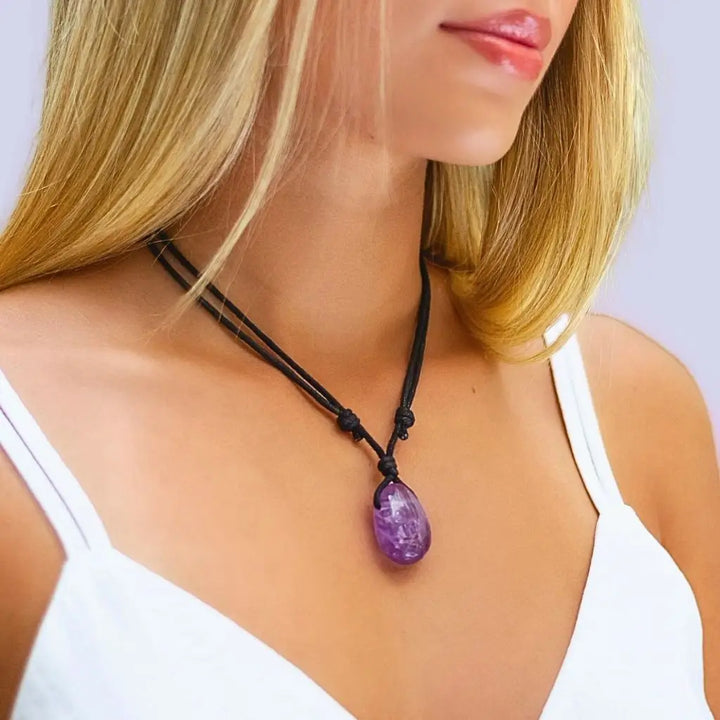 Mystic Elegance: Amethyst Gemstone Pendant for Timeless Charm