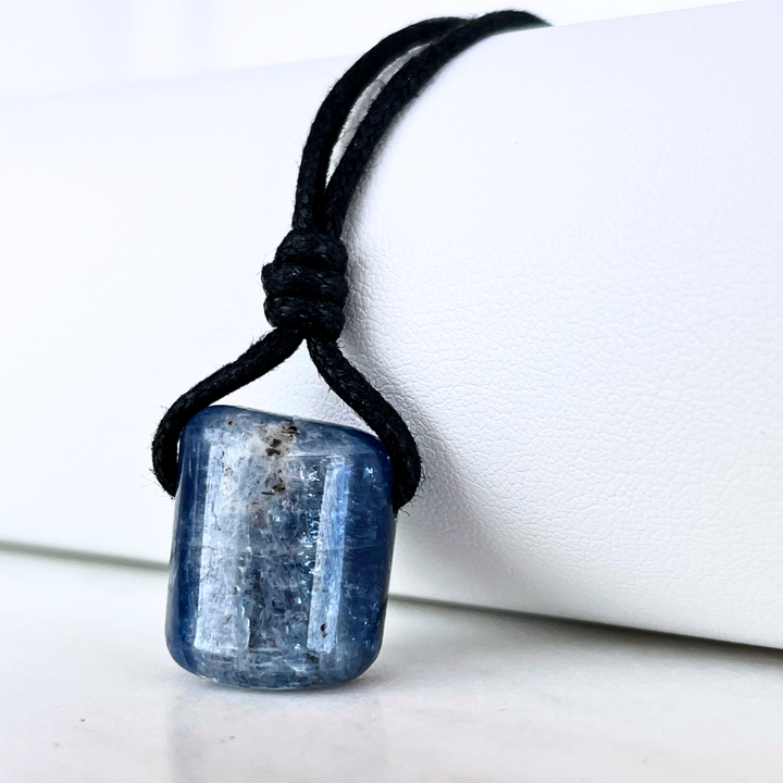A one-of-a-kind Natural Kyanite pendant showcasing its unique beauty and elegance.