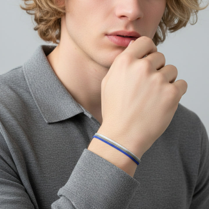 Men's Minimalist Cord Bracelet Set - Sporty & Versatile