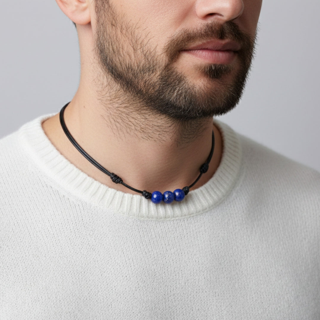 Lapis Lazuli Beaded Choker