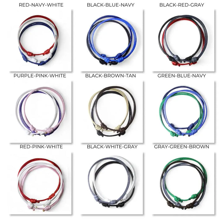 Dreamy Horizon - Purple, Pink & White Bracelet Set