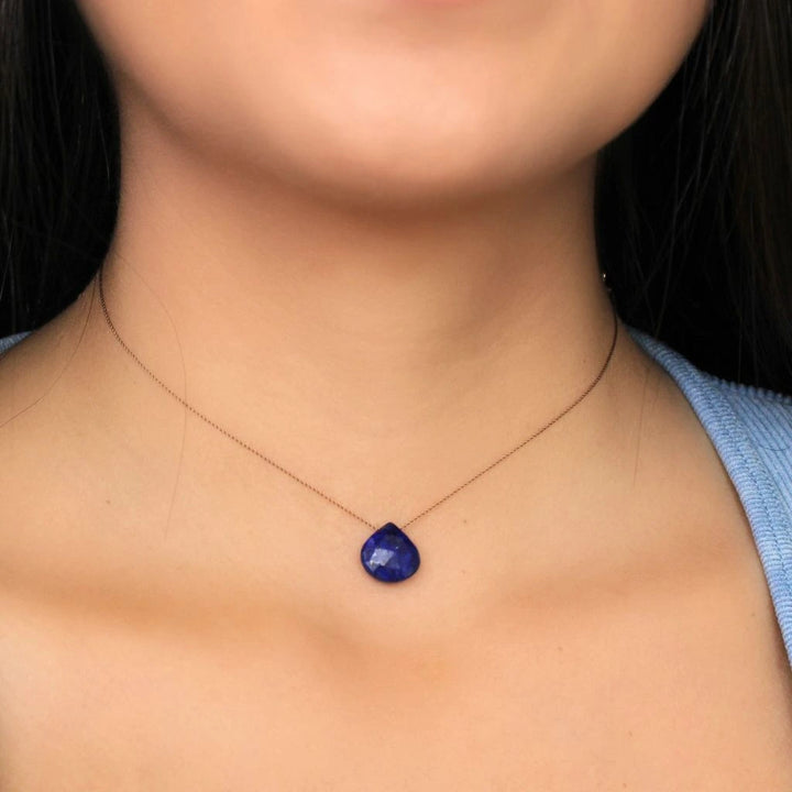 Lapis Lazuli Silk Cord Necklace