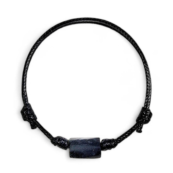 Raw Black Tourmaline Rustic Bracelet - EMF Shield