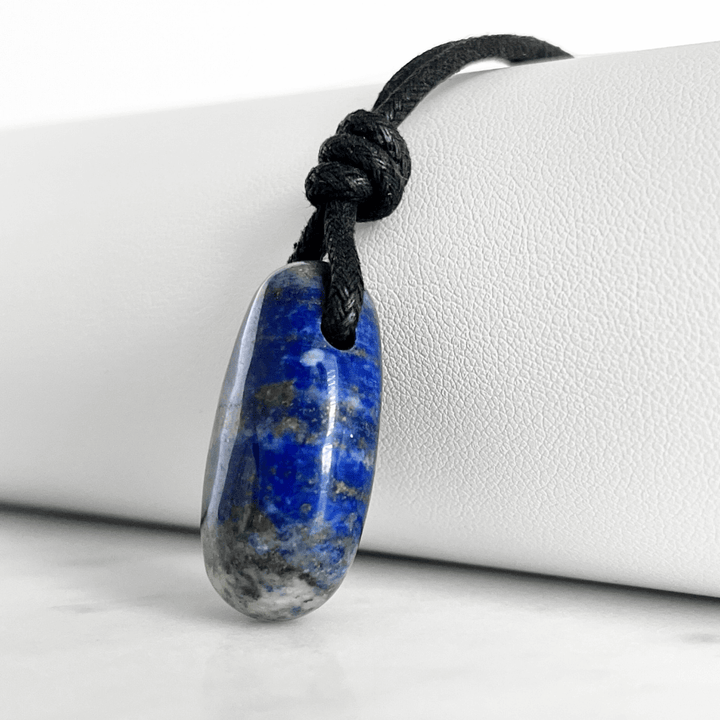 Blue Lapis Lazuli OOAK Gemstone Pendant - Cosmic Splendor by Luck Strings.
