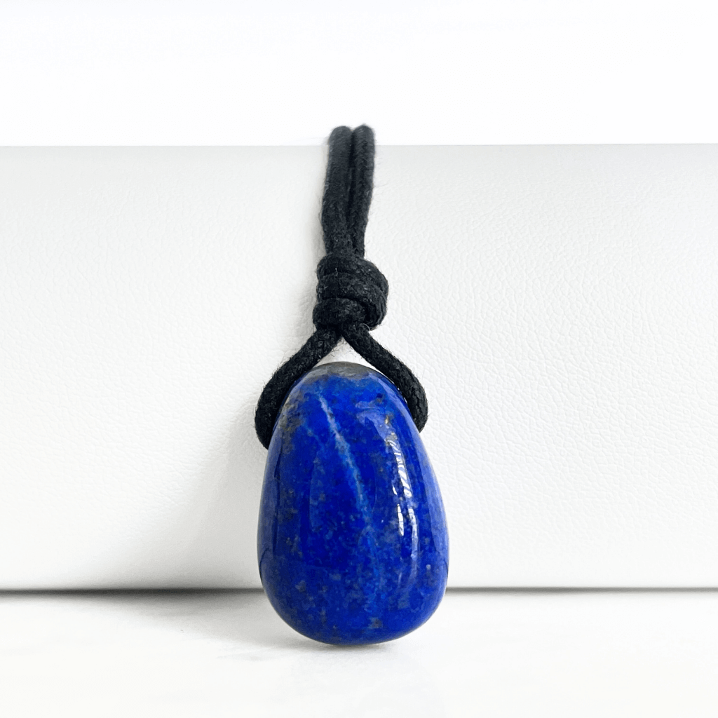 Blue Lapis Lazuli OOAK Gemstone Pendant - Celestial Harmony by Luck Strings.
