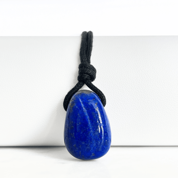 Blue Lapis Lazuli OOAK Gemstone Pendant - Celestial Harmony by Luck Strings.