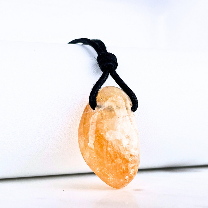 Handcrafted Citrine Nugget Gemstone Pendant - Unique Natural Beauty