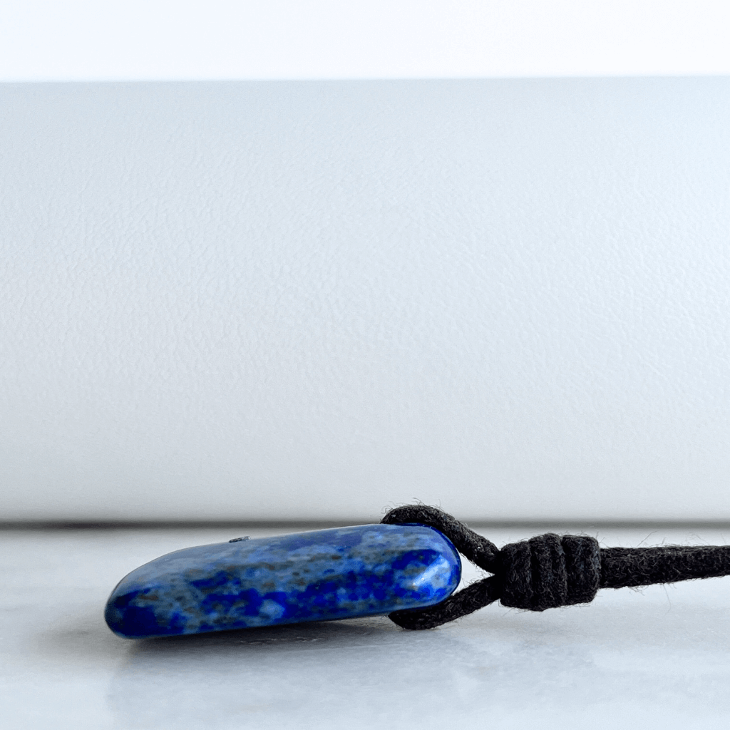 Lapis Lazuli OOAK Gemstone Pendant - Wisdom and Clarity by Luck Strings.