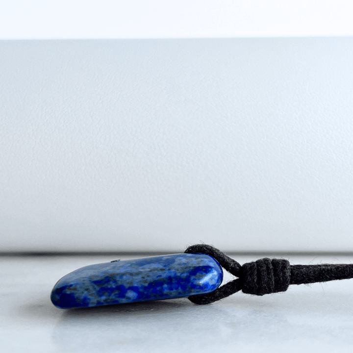 Lapis Lazuli OOAK Gemstone Pendant - Wisdom and Clarity by Luck Strings.