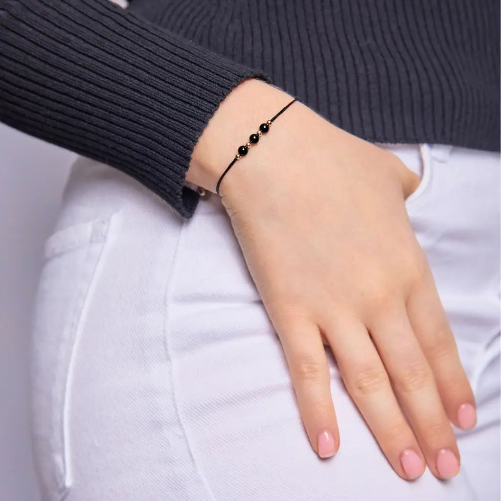 14K Gold & Tourmaline Energy Bracelet