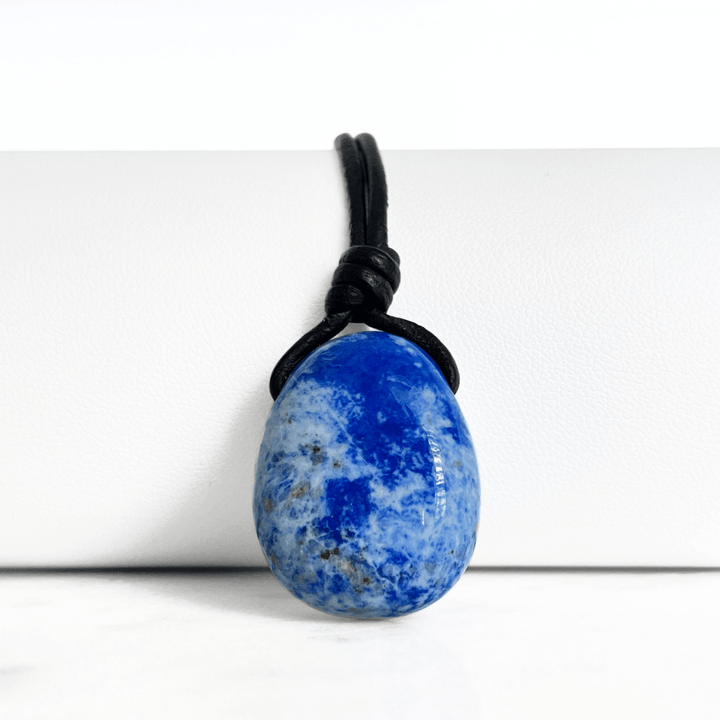 Blue Lapis Lazuli OOAK Gemstone Pendant - Night Sky Serenity by Luck Strings.