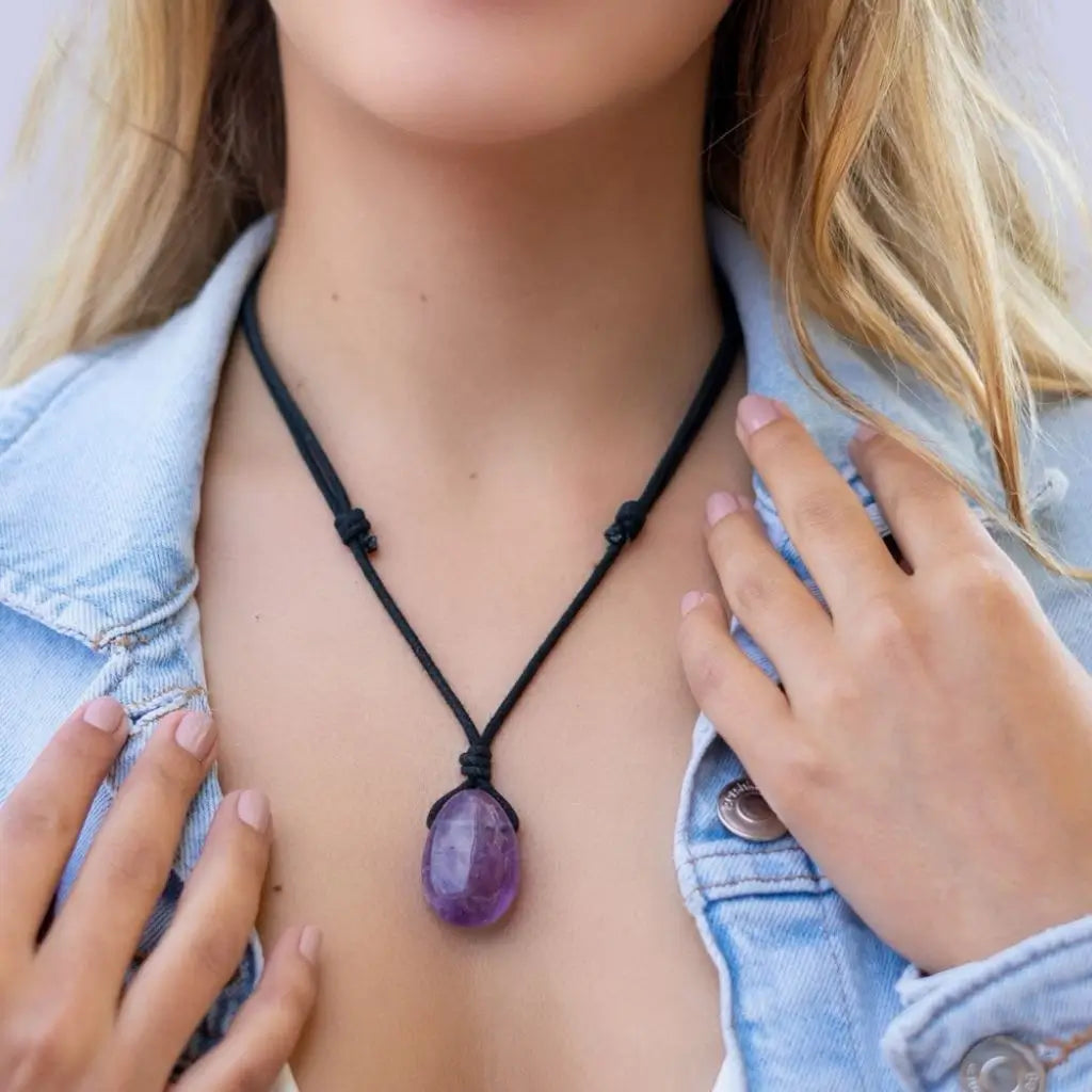Mystic Elegance: Amethyst Gemstone Pendant for Timeless Charm