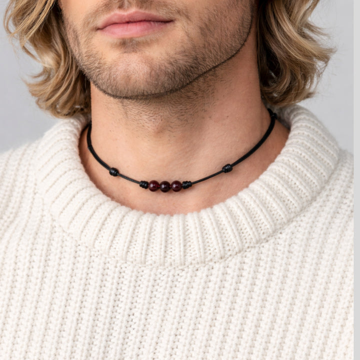 Garnet Beaded Choker
