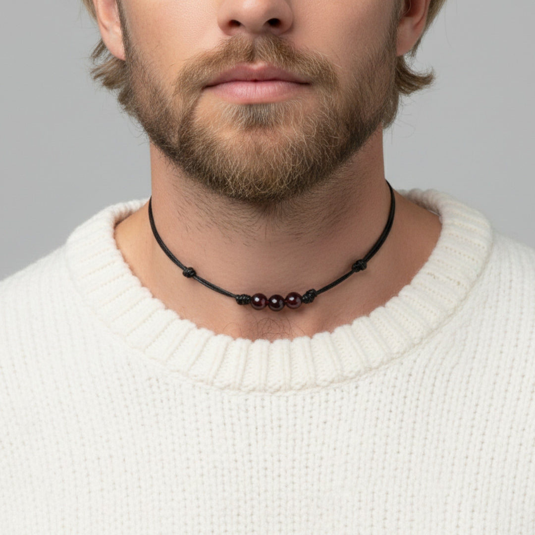 Garnet Beaded Choker