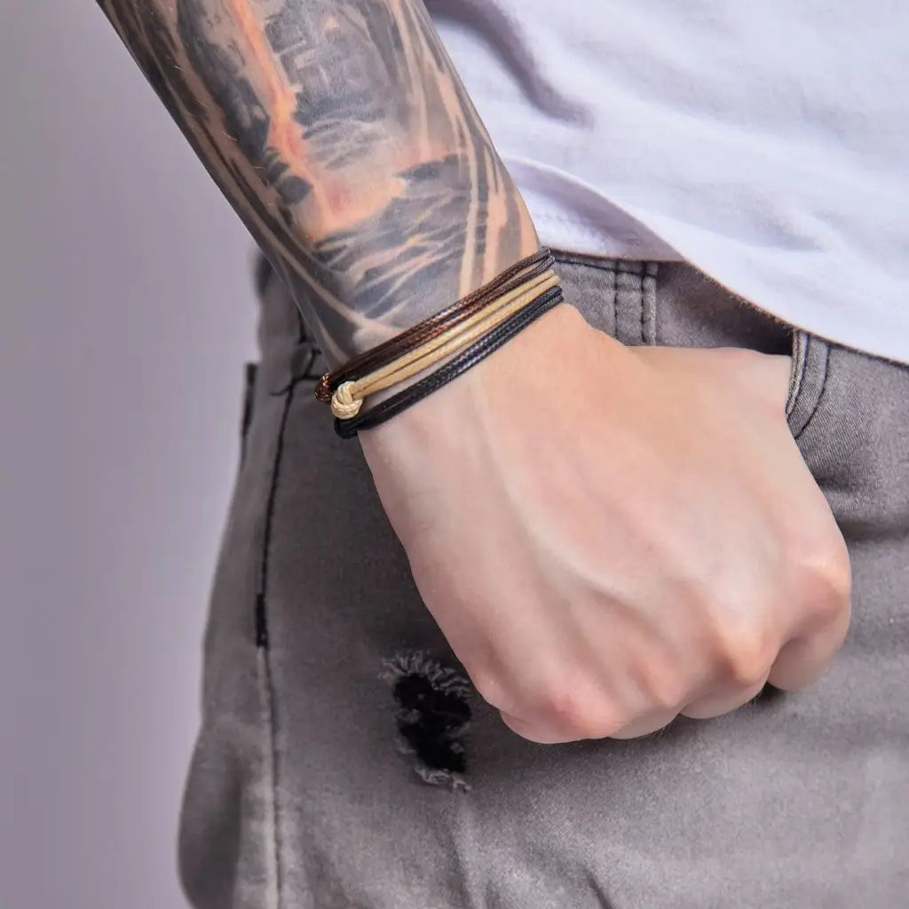 WAX NYLON CORD BRACELET-Luck Strings