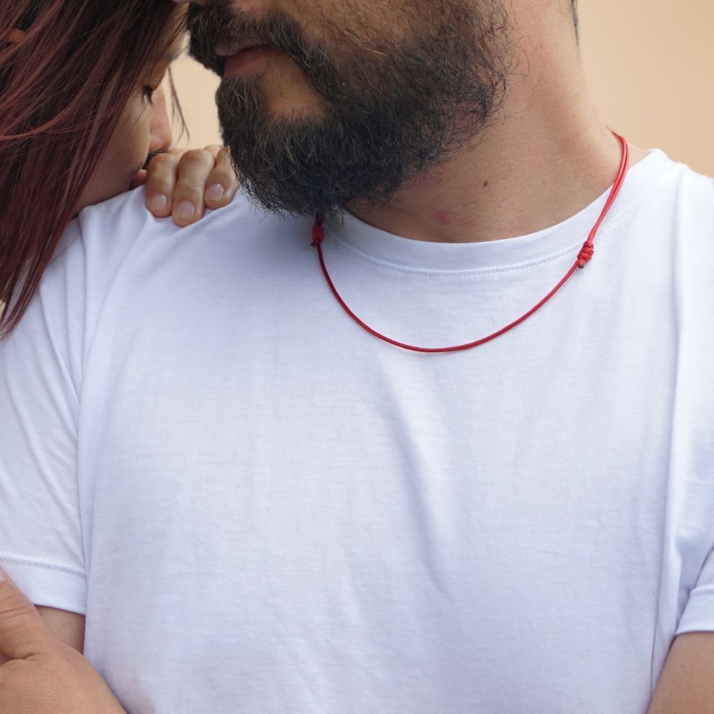 Faux Red Leather Adjustable Choker