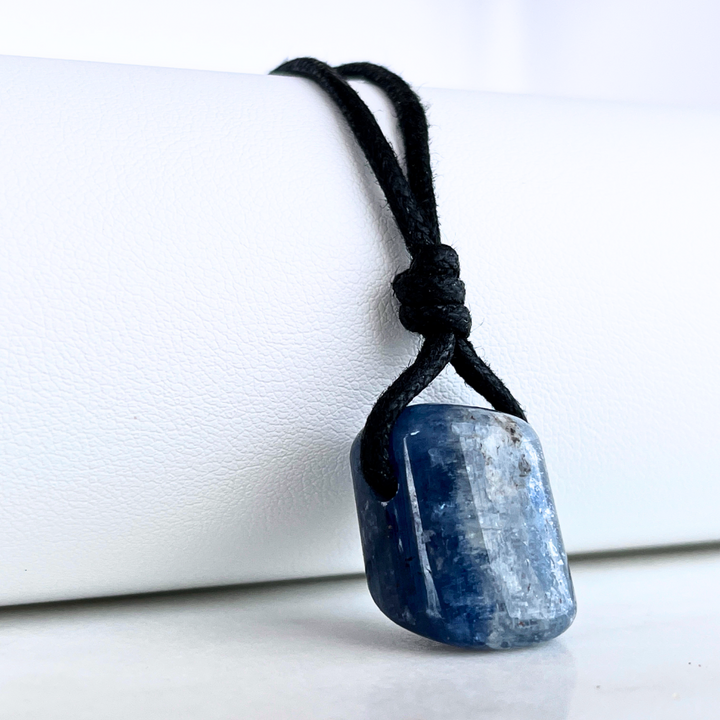 A one-of-a-kind Natural Kyanite pendant showcasing its unique beauty and elegance.